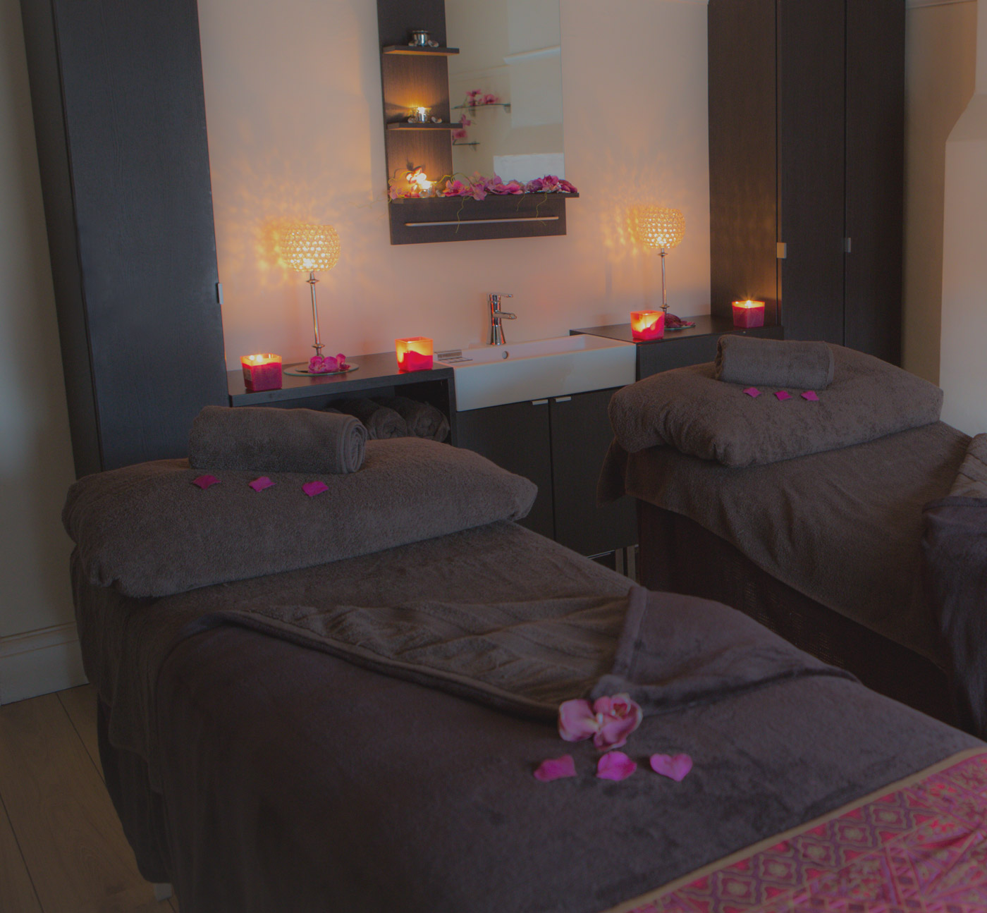 Dual treatment room at Jo Jacques Beauty Salon, Wirral